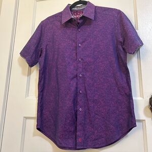 Robert Graham Purple Floral Men's Shirt